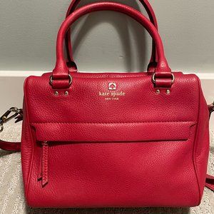 Kate Spade Red Leather Shoulder Bag Crossbody